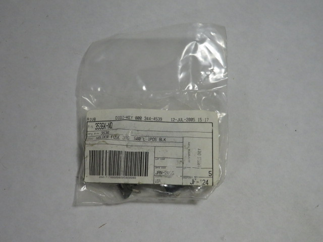 Keystone Electronics 3536 Cartridge Fuse Holder 15A 500V 5-Pack NWB