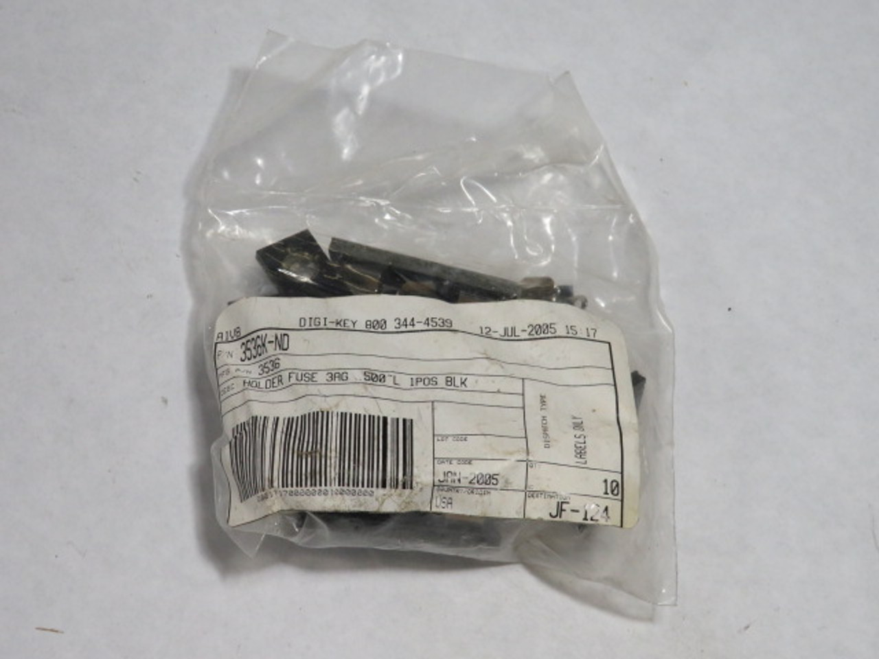 Keystone Electronics 3536 Cartridge Fuse Holder 15A 500V 10-Pack NWB