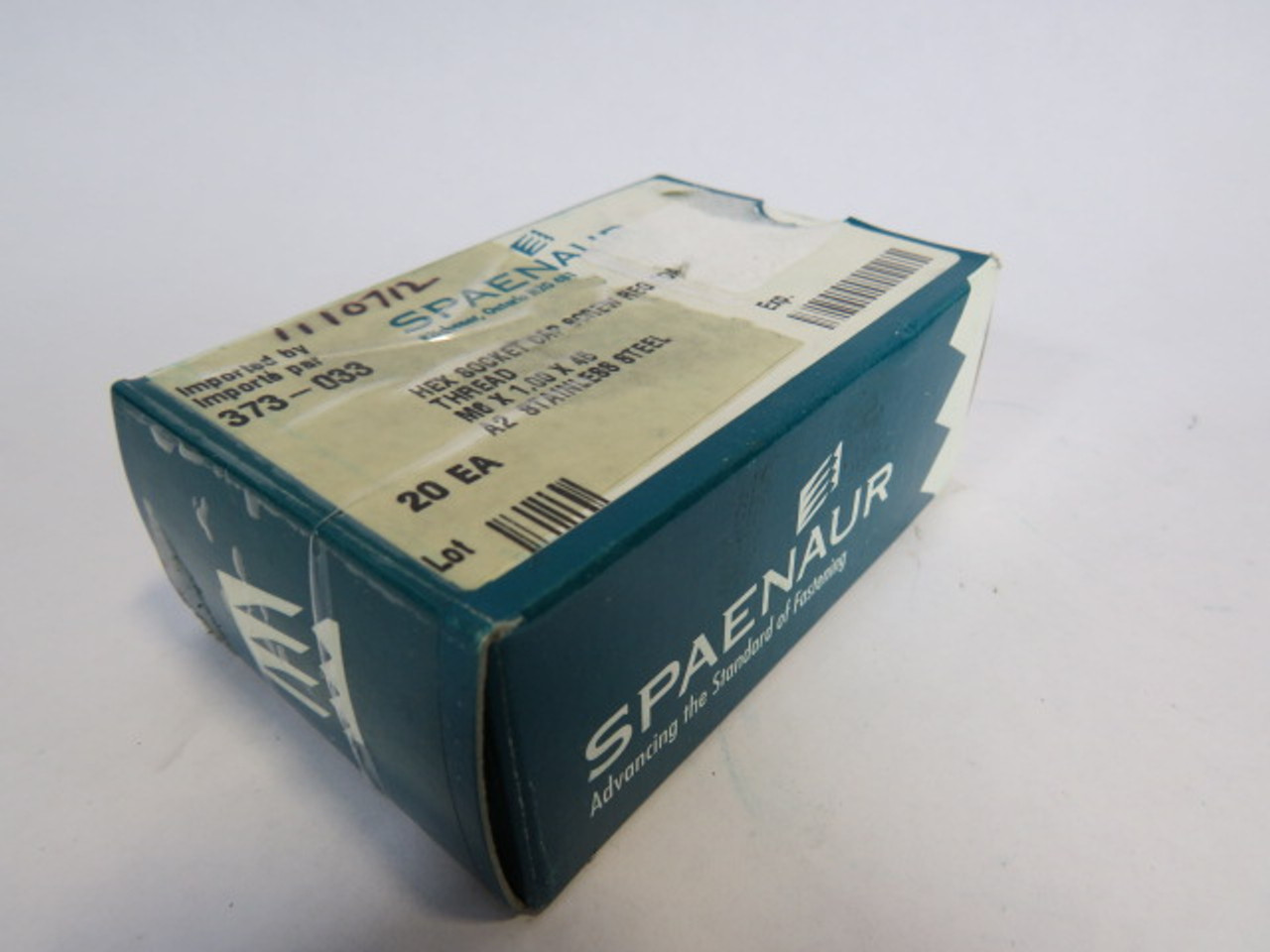 Spaenaur 373-033 SS Hex Socket Cap Screw Coarse Thread 20-Pack ! NEW !