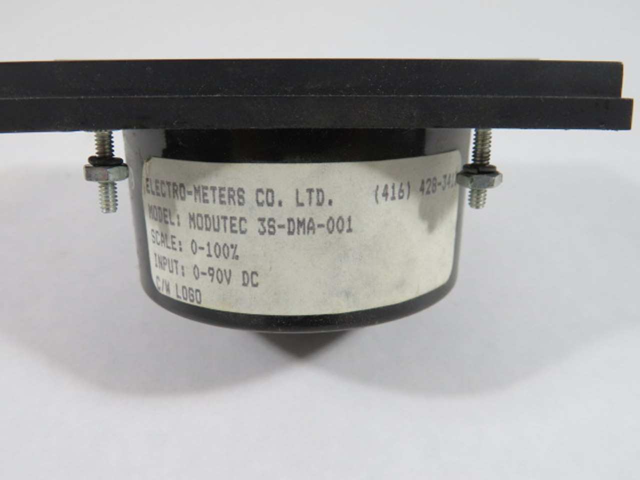 Modutec 3S-DMA-001 Panel Meter 0-100% 0-90VDC Input USED