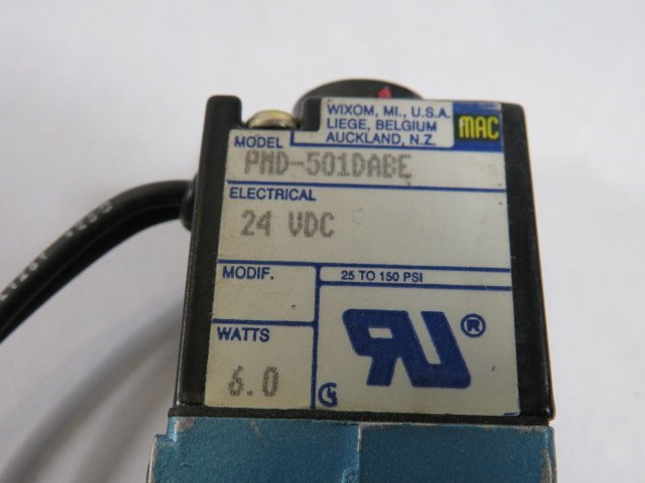 Mac PMD-501DABE Solenoid Valve 24VDC 6W USED