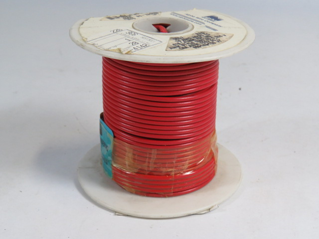 Alpha Wire 3057 Red Hook-Up Wire 16AWG 0.44mmPVC 300V 100FT Broken Spool ! NEW !
