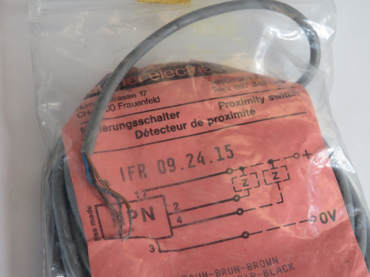 Baumer IFR 09.24.15 Proximity Switch NWB