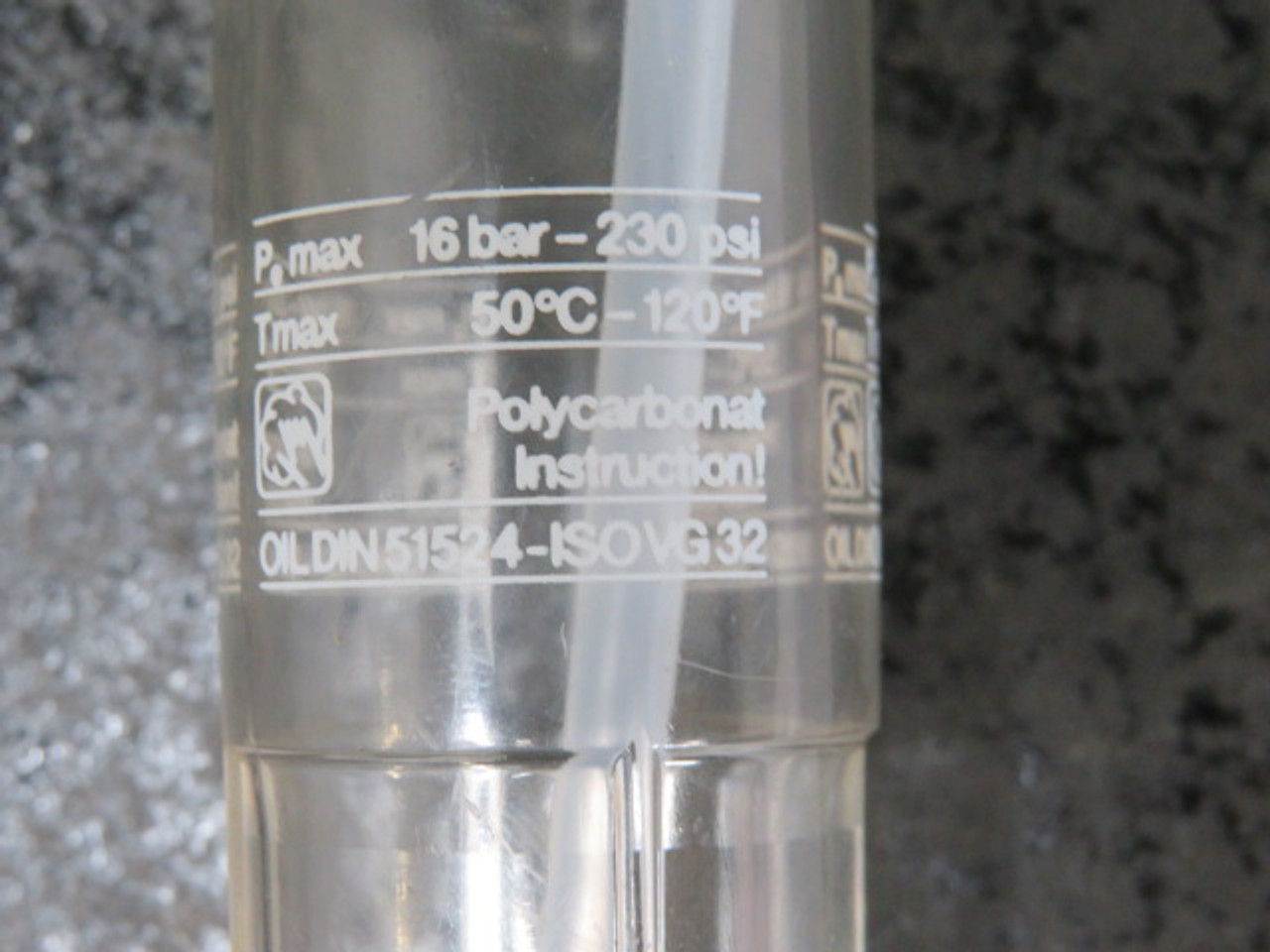 Hansa Flex K-07250091 Oil-Mist Lubricator With Polycarbonate Bowl 16 Bar USED