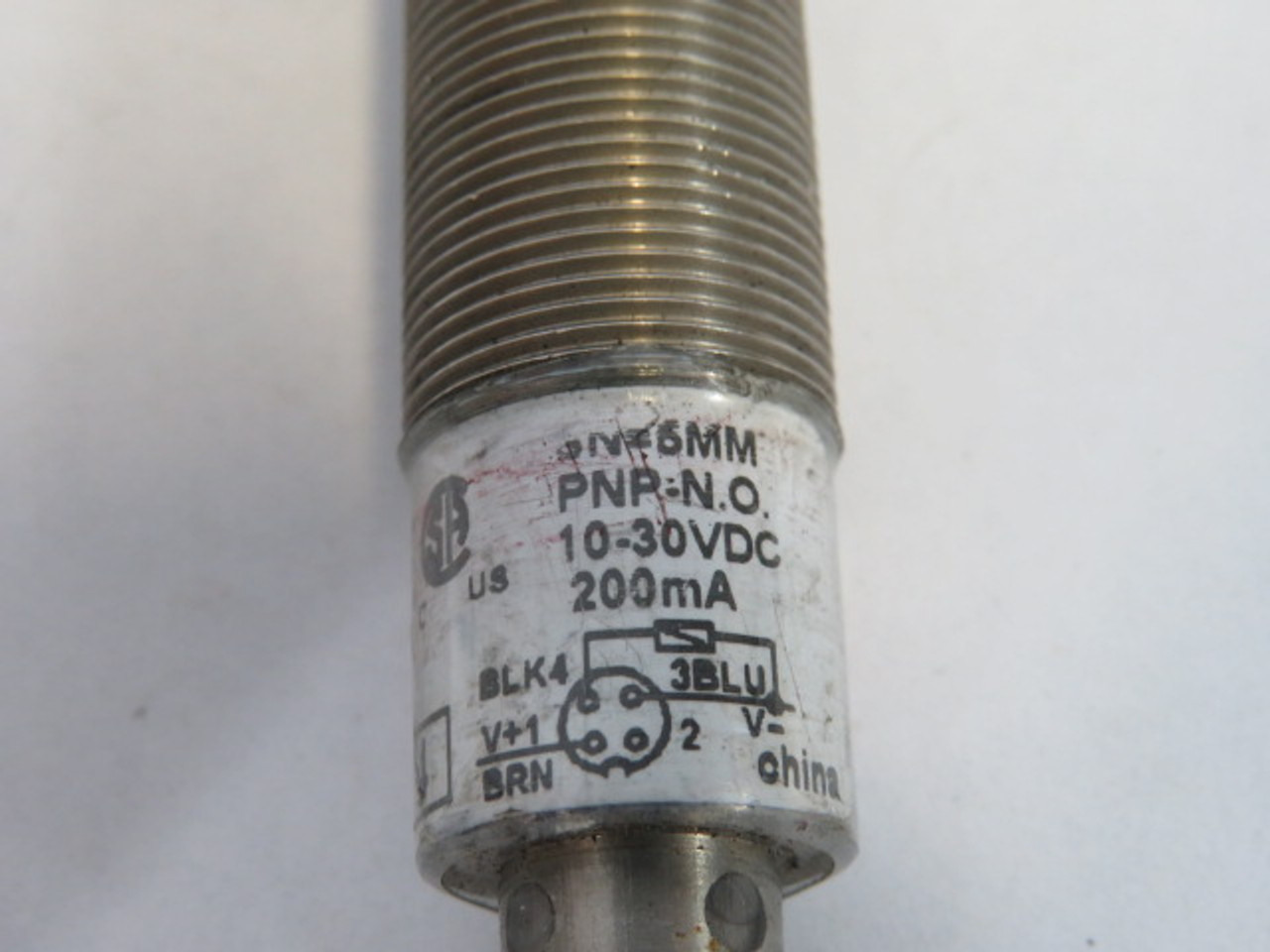 HTM FCS1-1805P-ARU4 Inductive Proximity Sensor 10-30VDC 200mA 5mm Range USED