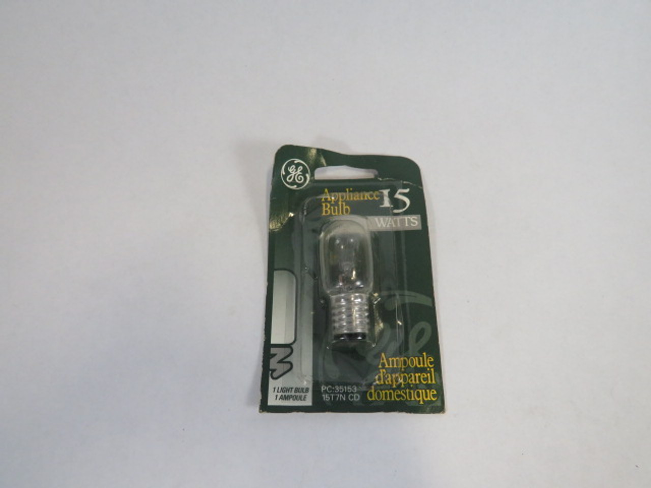 General Electric 35153 Appliance Light Bulb 15W 115-125V ! NEW !