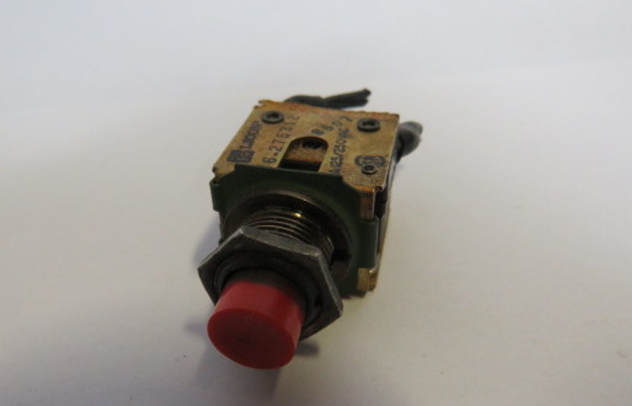 Licon 76-275312 Mini Red Push Button 125/250VAC 10A USED