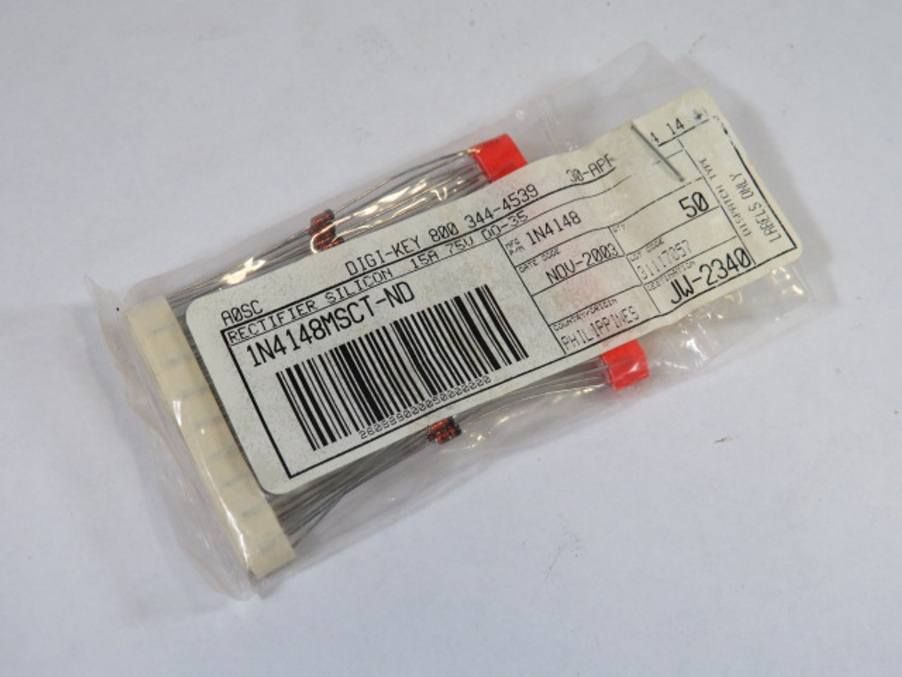 ON Semiconductor 1N4148 Diode Standard 100V 200mA DO-35 Lot of 50 ! NOP !
