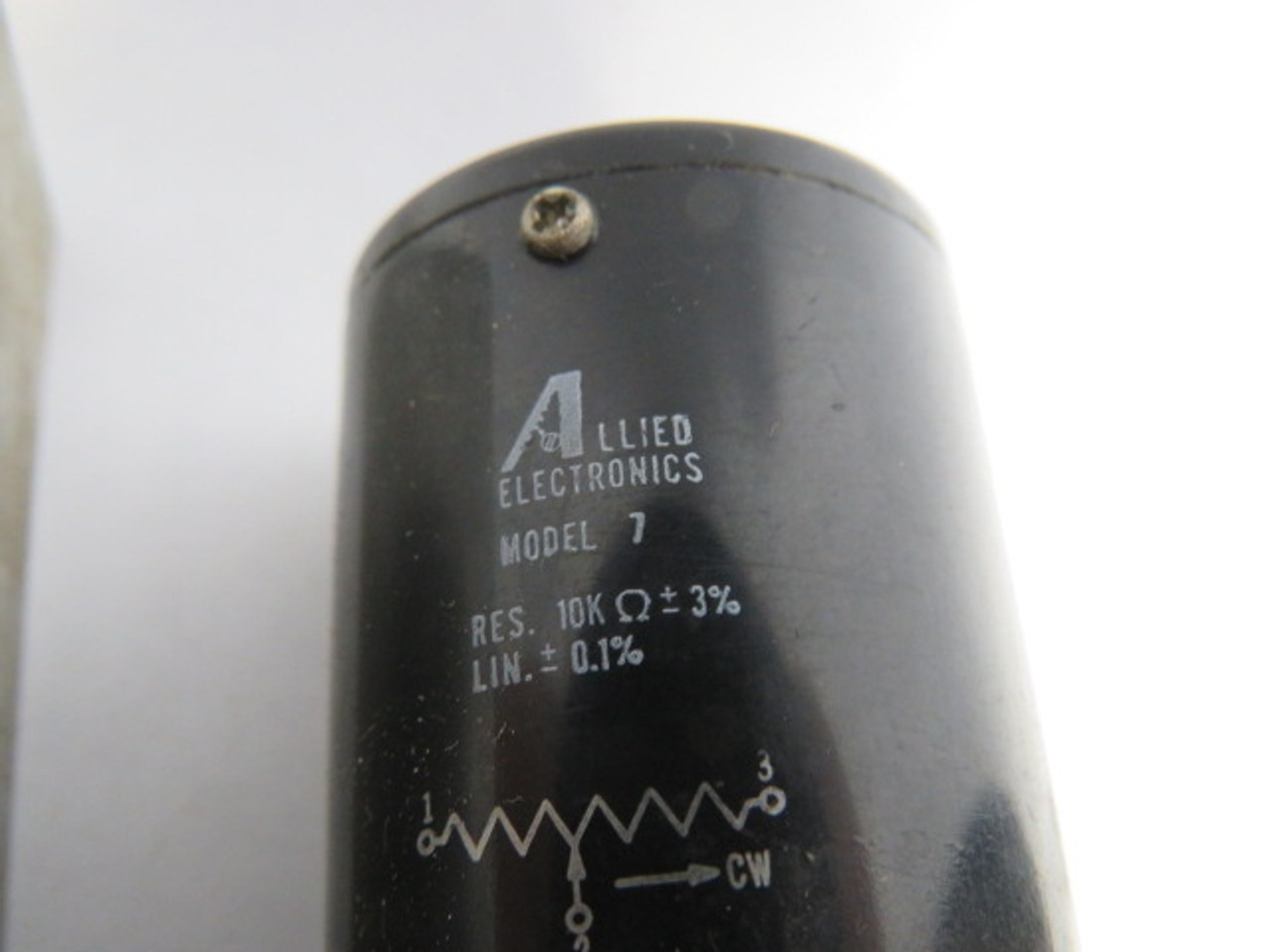 Allied Electronics Model 7 Potentiometer w/Bracket 10K Ohms 3% USED