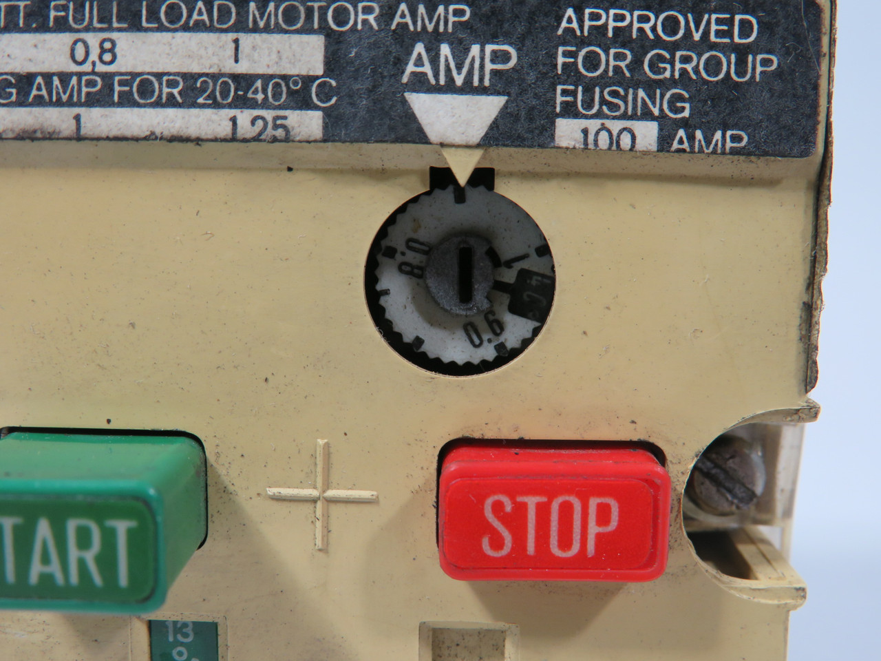 Klockner-Moeller PKZM0-1-NA Starter 0.6-1A 600VAC 10HP 3PH USED