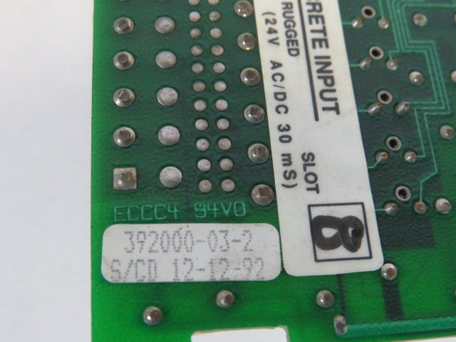 Bristol Babcock 392000-03-2 Discrete Input Board 24VAC/DC USED
