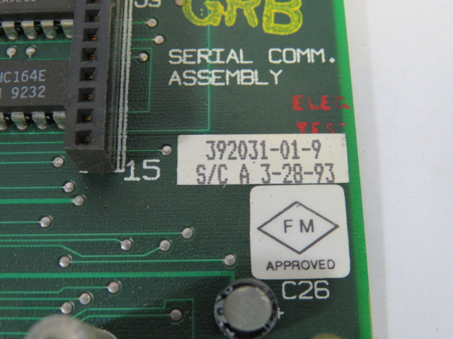 Bristol Babcock 392031-01-9 Communication Assembly Board USED