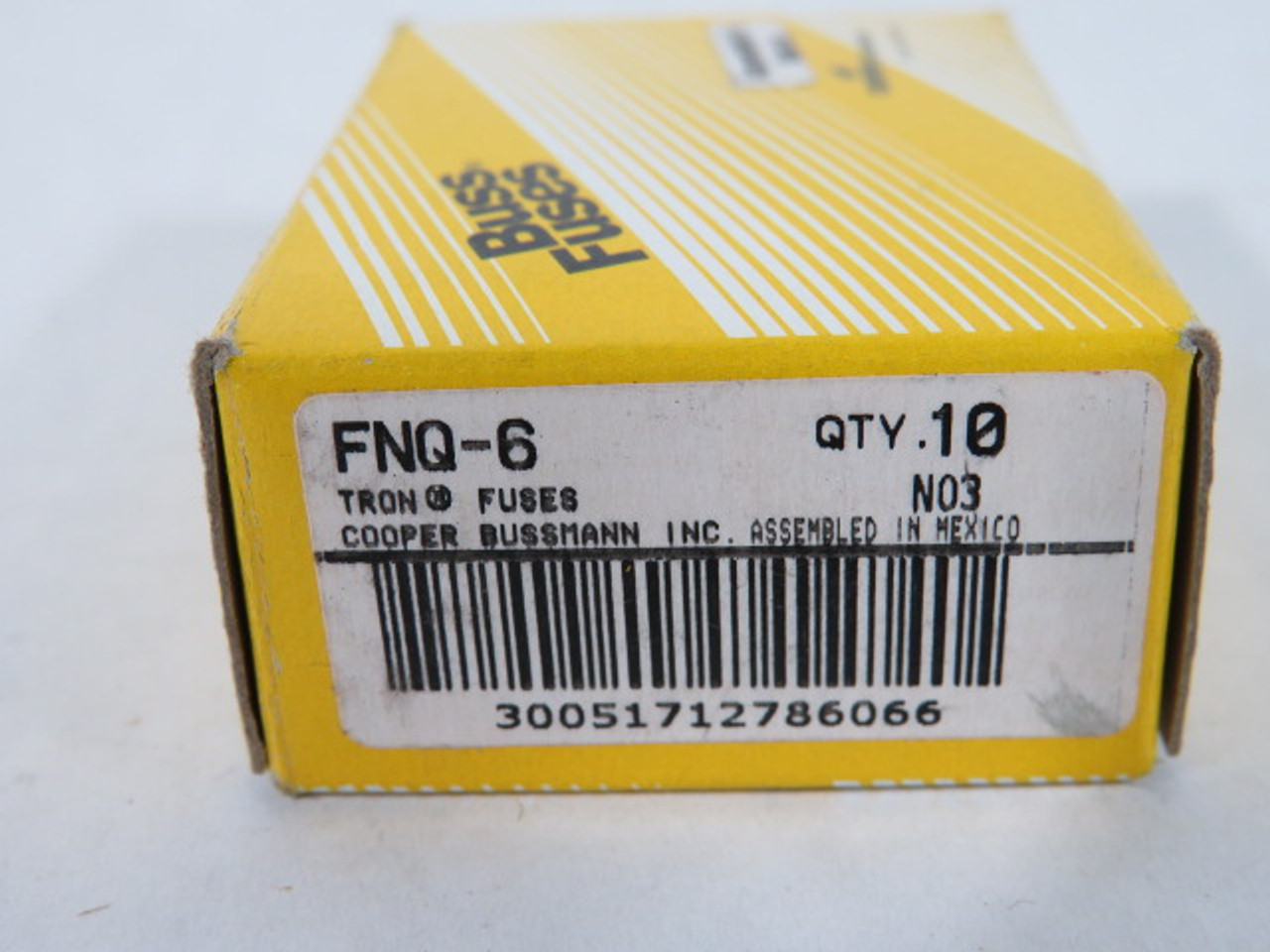 CC-Tron FNQ-6 Time Delay Fuse 6A 500VAC 10-Pack ! NEW !