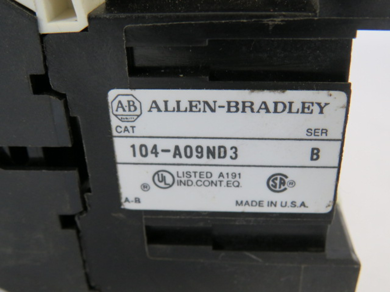 Allen-Bradley 104-A09ND3 Reversing Contactor 110/120V SLIGHT DAMAGE USED