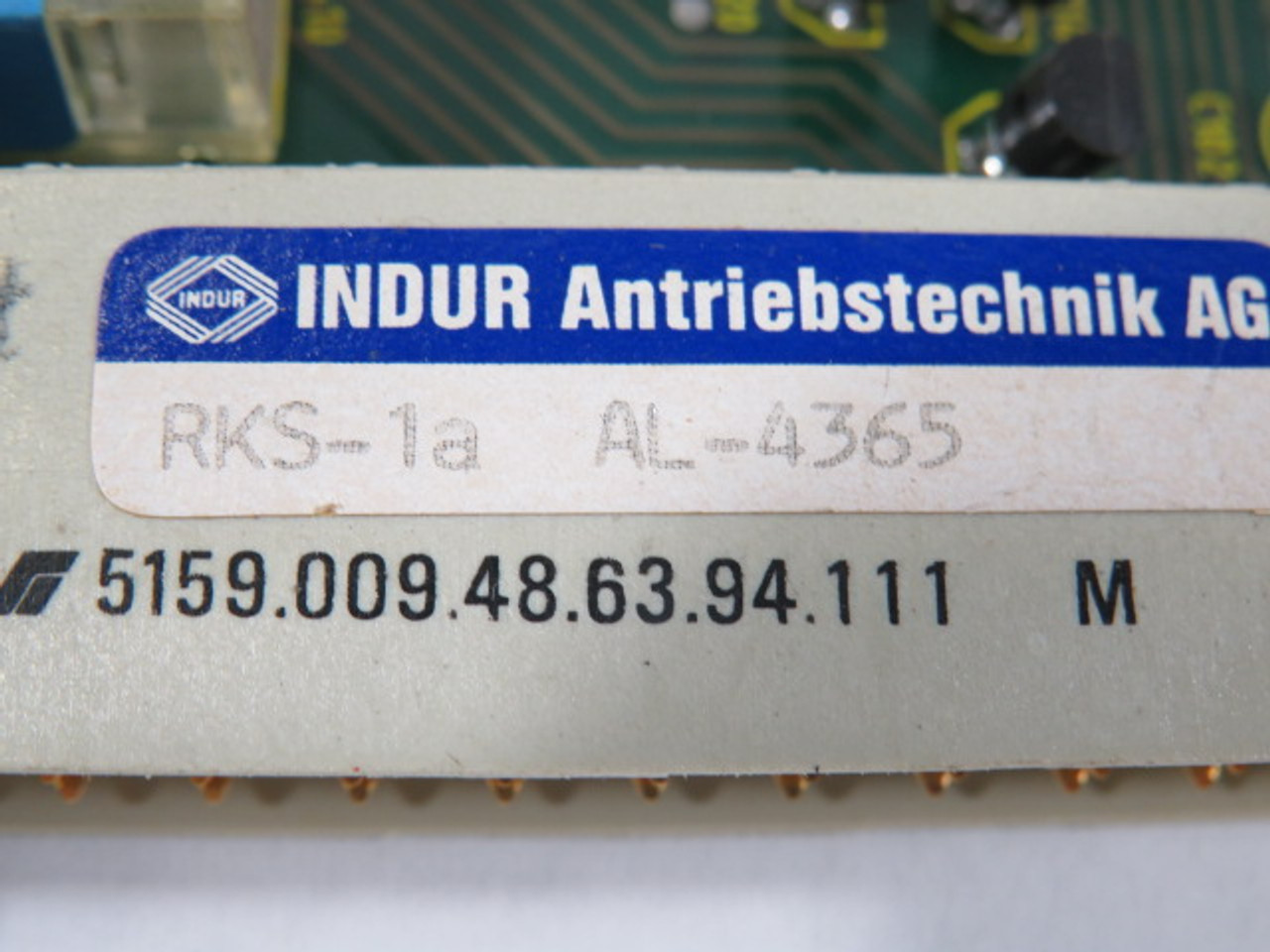 Indur RKS-1A-AL-4365 PLC Module USED