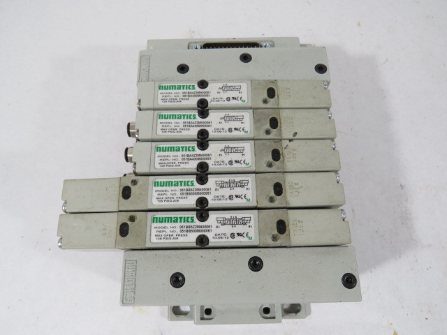 Numatics 239-1174 Solenoid Manifold Assembly C/W 5 Valves 24VDC 1.35W USED