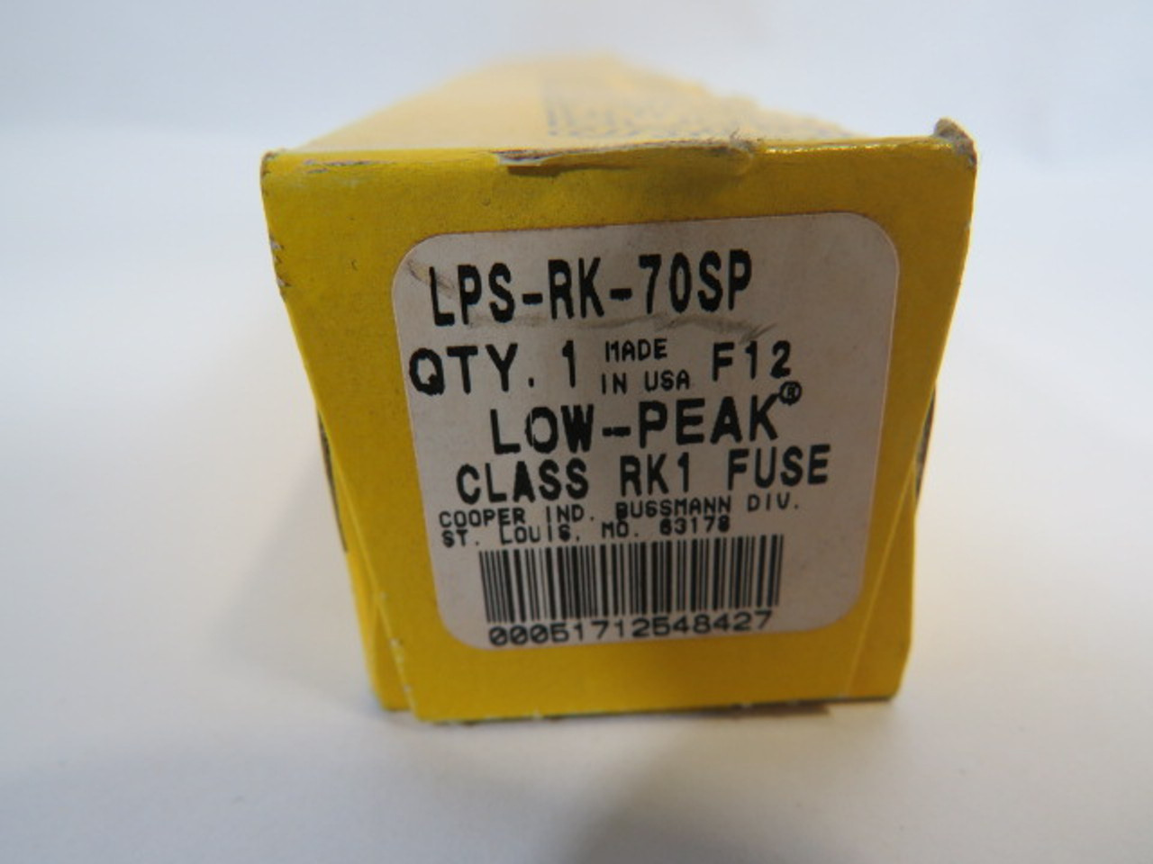 Low-Peak LPS-RK-70SP Time Delay Dual Element Fuse 70A 600V *SEALED* ! NEW !