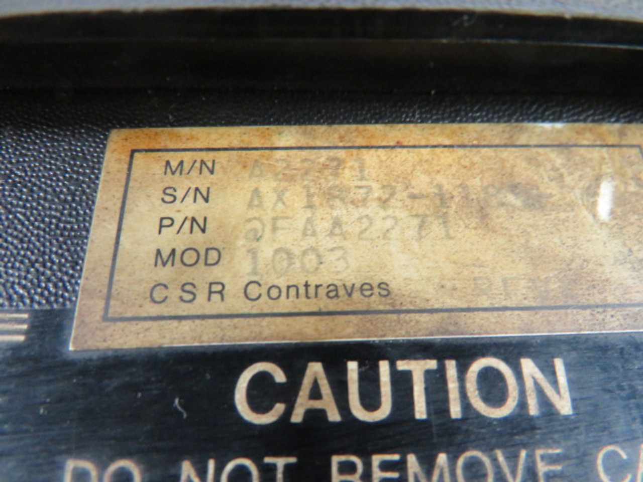 CSR Contraves A2271 DC Servo Controller NC700 SLIGHT DAMAGE ! AS IS !