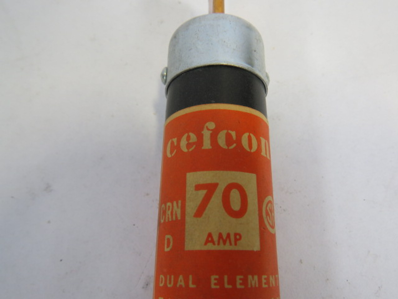 Cefcon CRN70 Dual Element Time Delay Fuse 70A 250V USED
