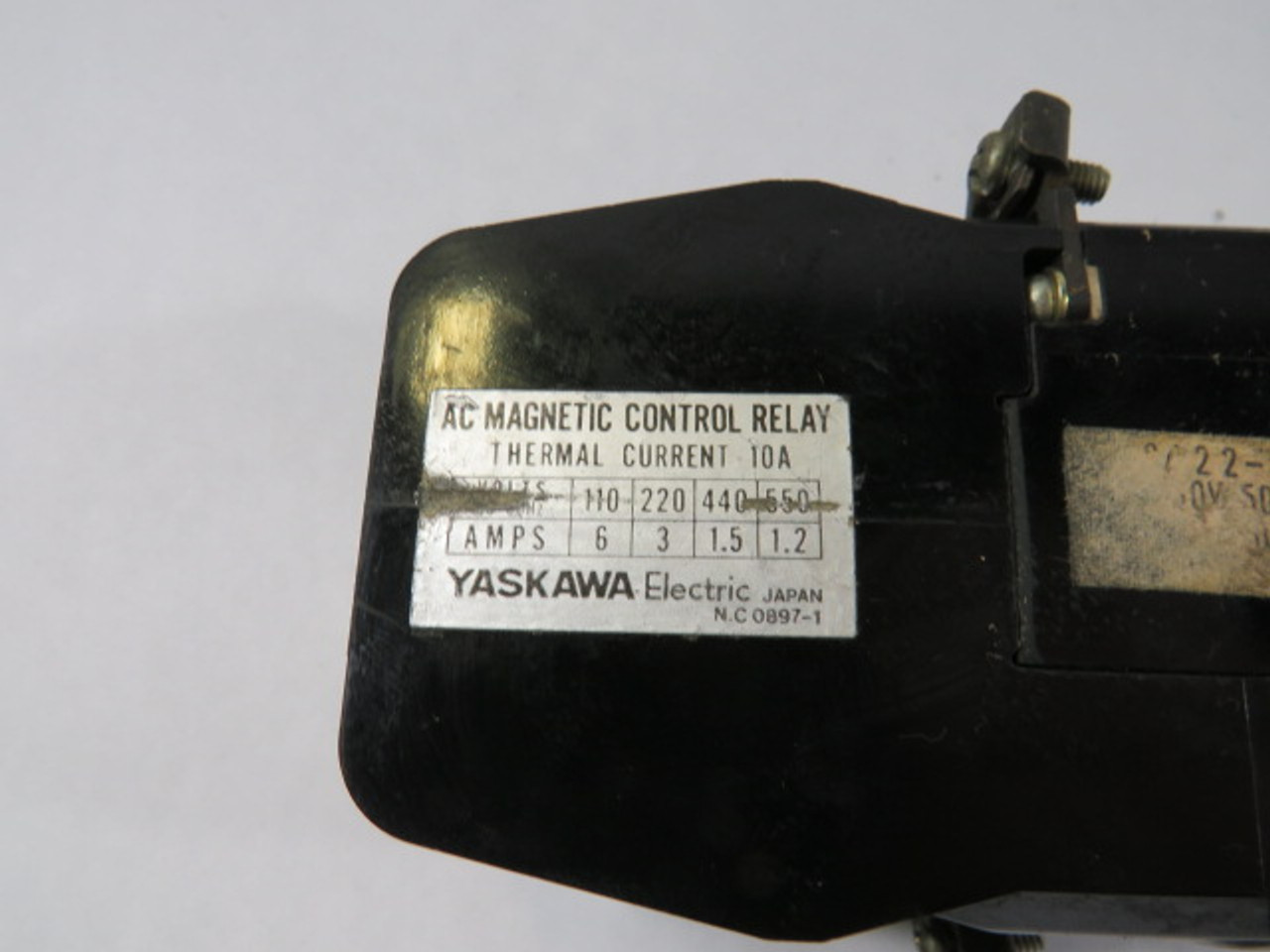 Yaskawa RL-33E Magnetic Control Relay 1.2-6A  200-220V@60Hz 4A 2B Contacts USED