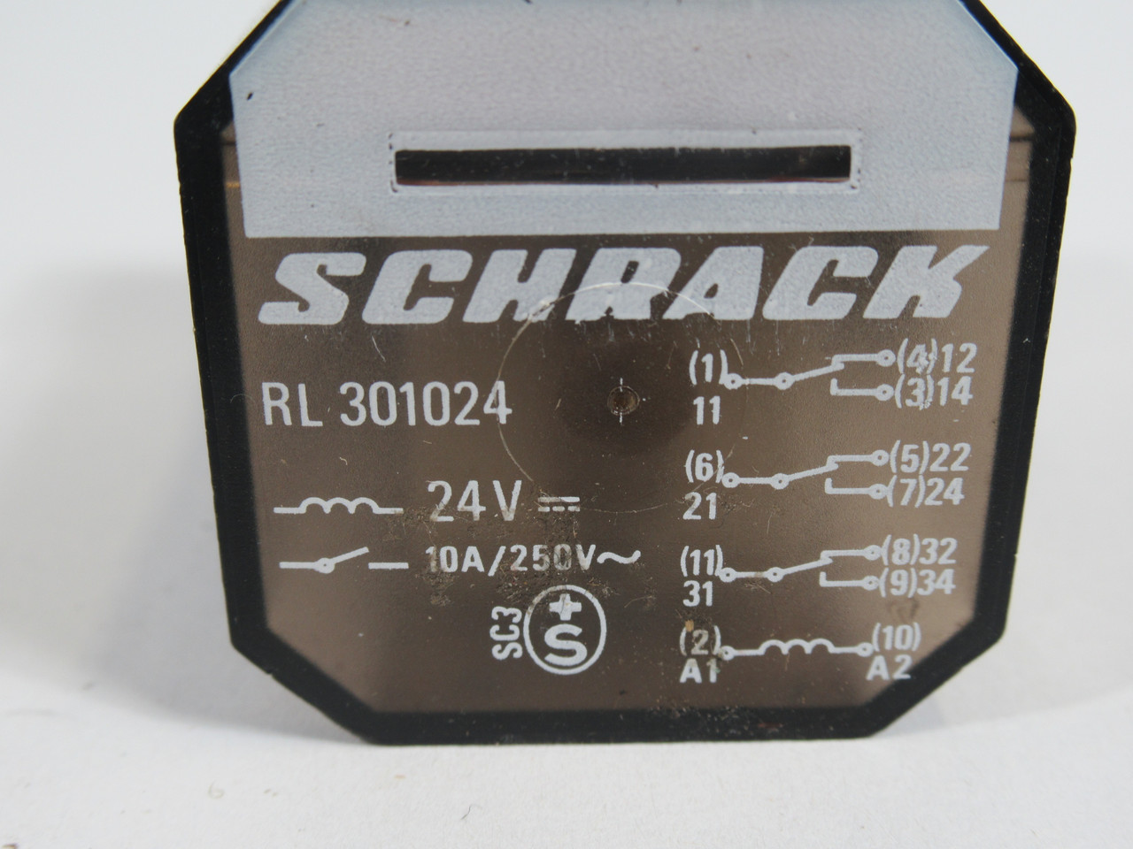 Schrack RL-301024 Relay 24V 10A 11 Pin USED
