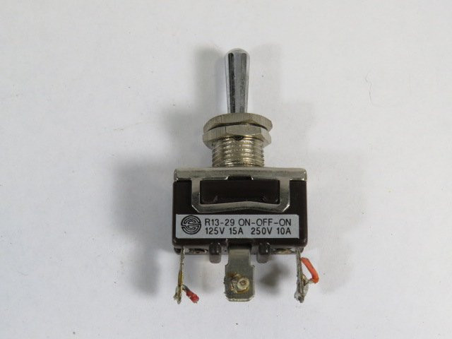 SCI R13-29D1-01B-HH 3-Position Toggle Switch ON-OFF-ON 125V 15A 250V 10A USED