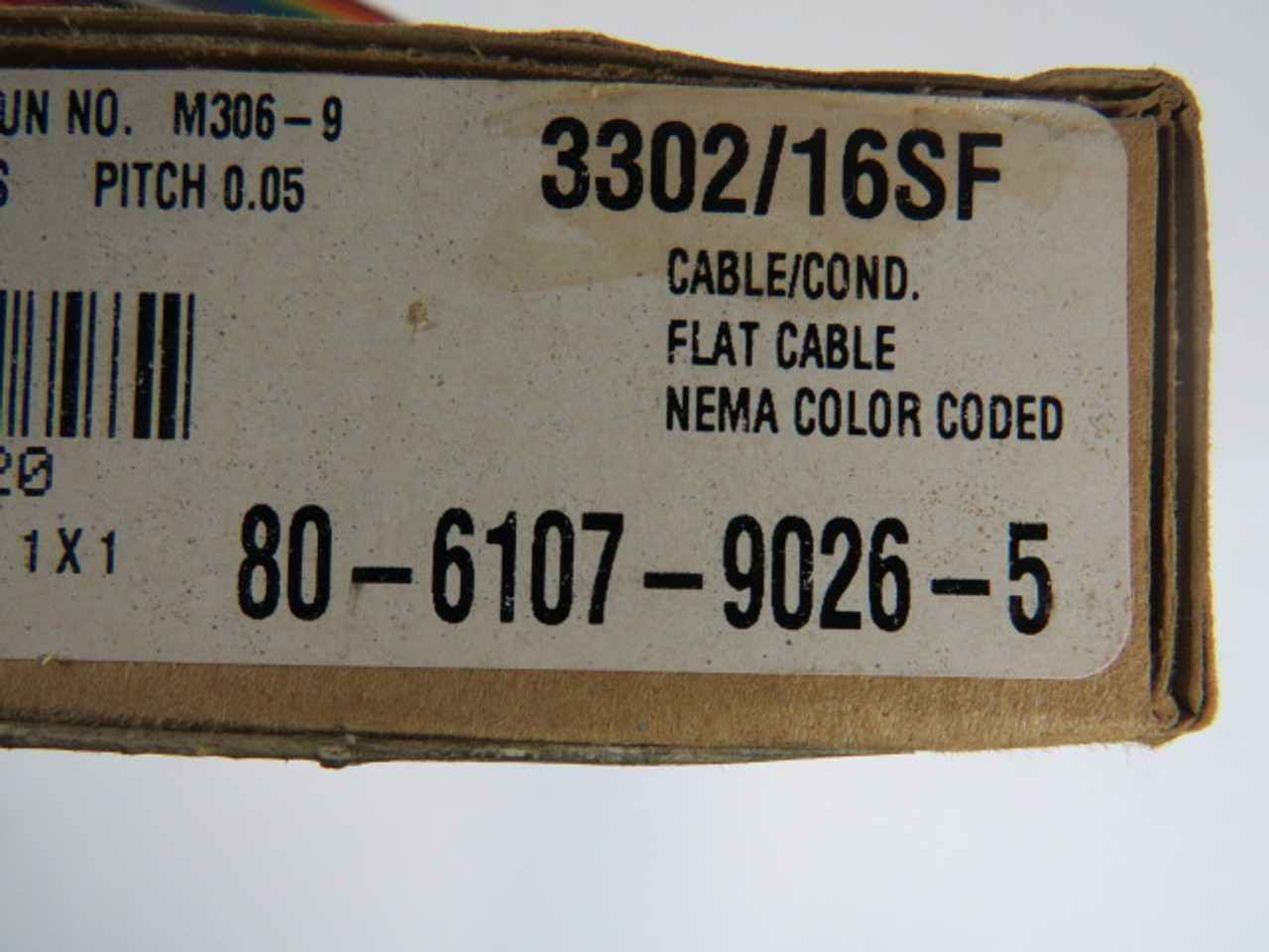 3M 3302/16SF Color Coded Flat Cable 28 AWG 20 Feet Length ! NEW !