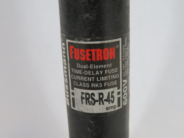 Fusetron FRS-R-45 Time Delay Fuse 45A 600V Lot of 10 USED
