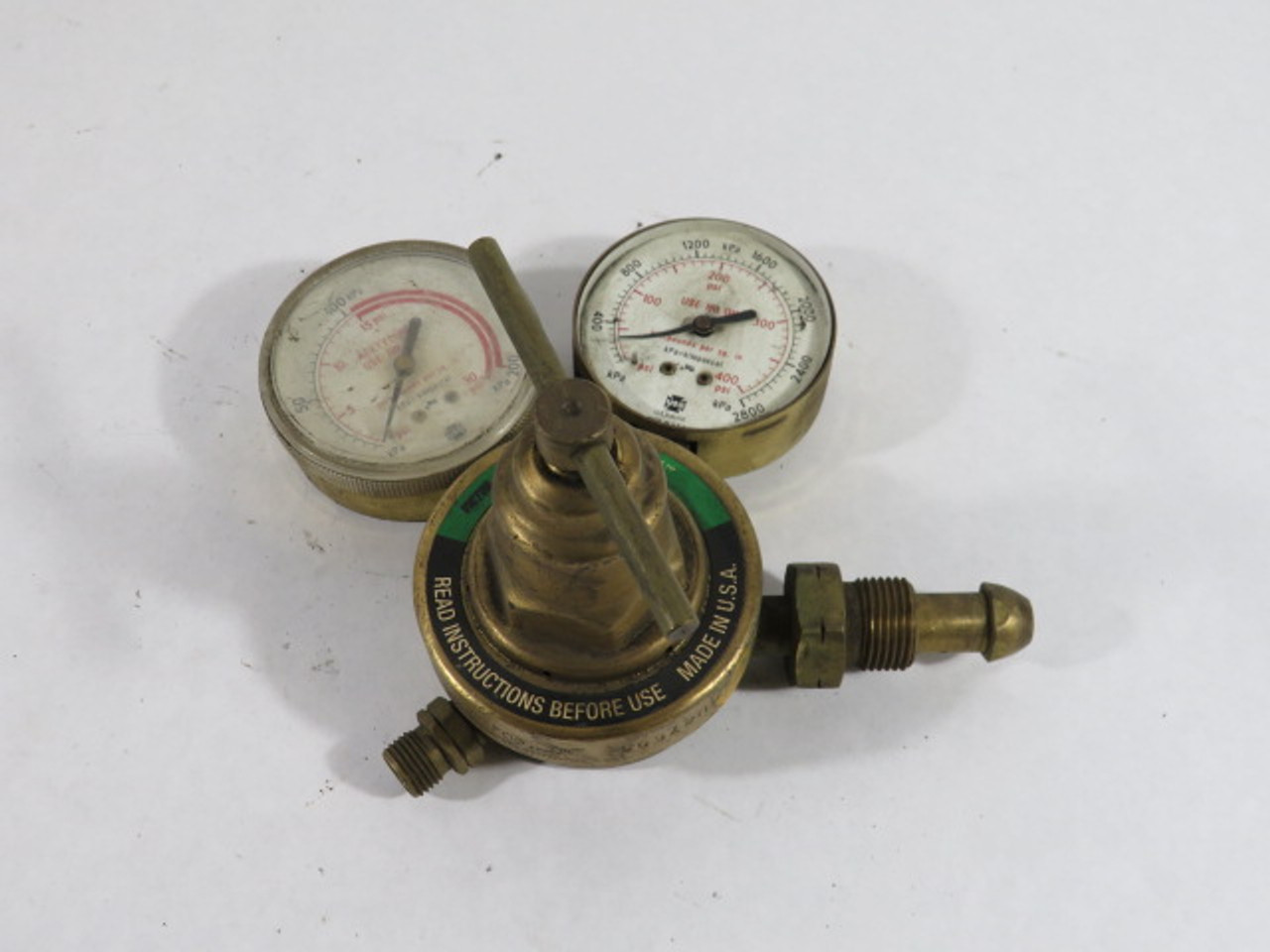 Victor Medalist 350-15-510 Compressed Gas Regulator Gauge Missing Lens USED