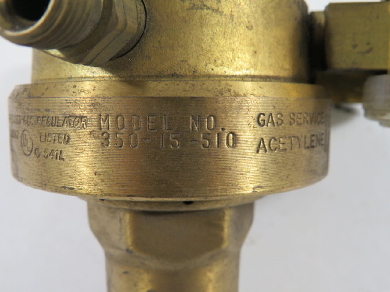 Victor Medalist 350-15-510 Compressed Gas Regulator Gauge Missing Lens USED