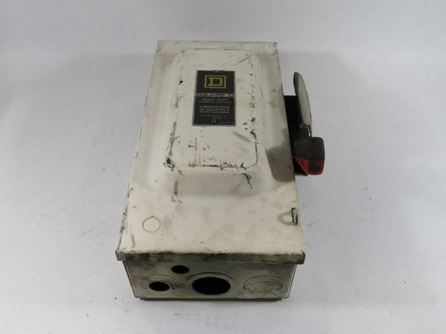 Square D CHU362 60A 125-600VDC 120-600VAC Heavy Duty Safety Switch USED