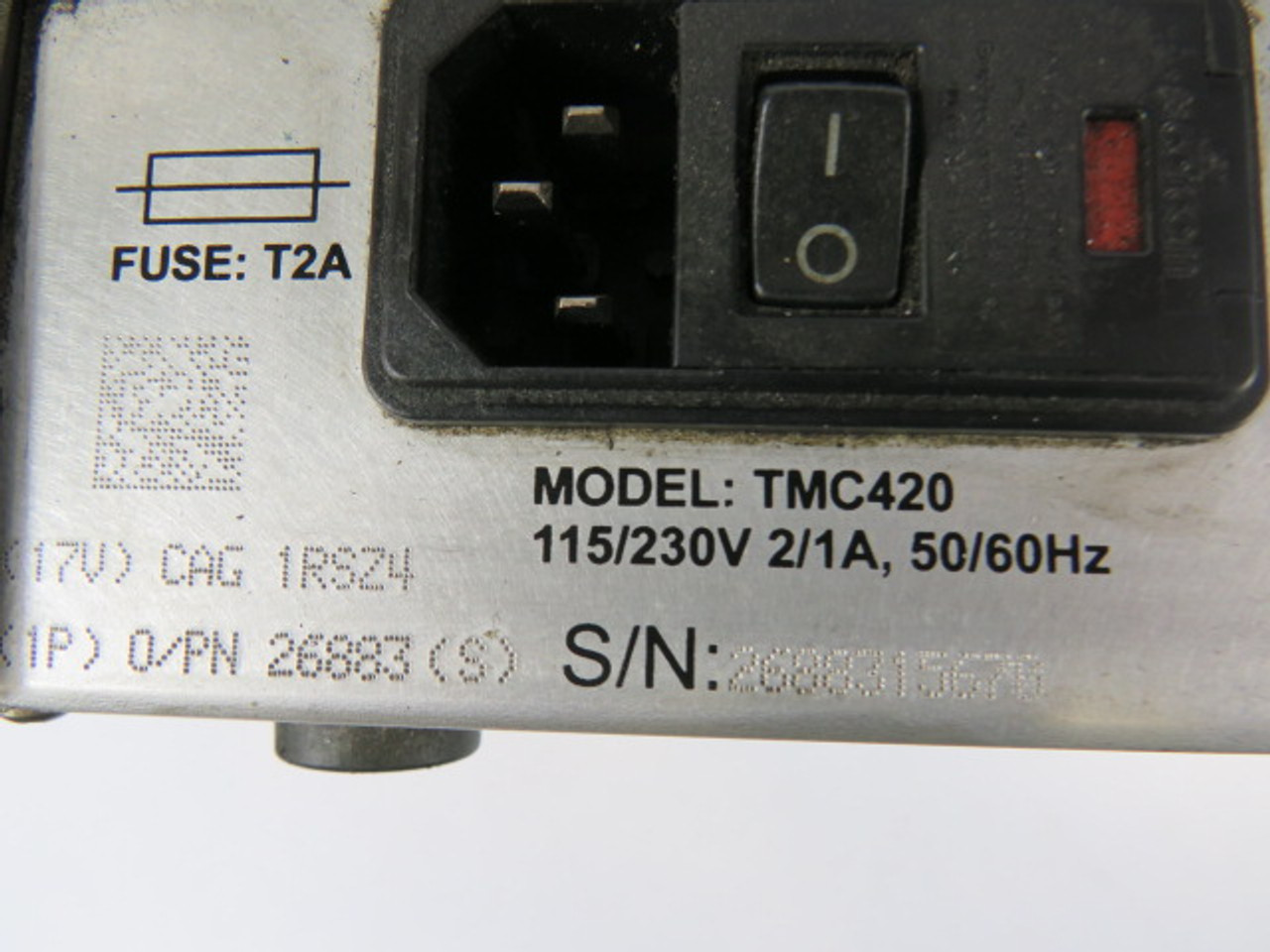 Telesis TMC420 Panel Controller 115/230VAC 2 Keys Peeling Off USED