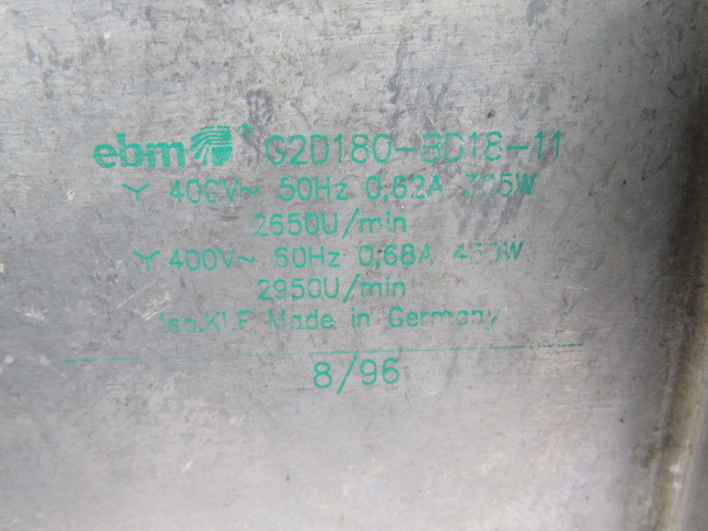 EBM G2D180-BD18-11 Fan 400V 50/60HZ USED