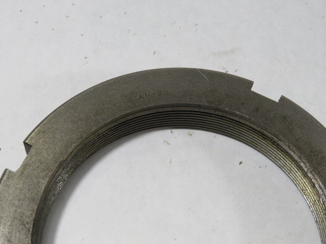 SKF AN-22 Locknut M110 Thread 5 23/32" OD USED