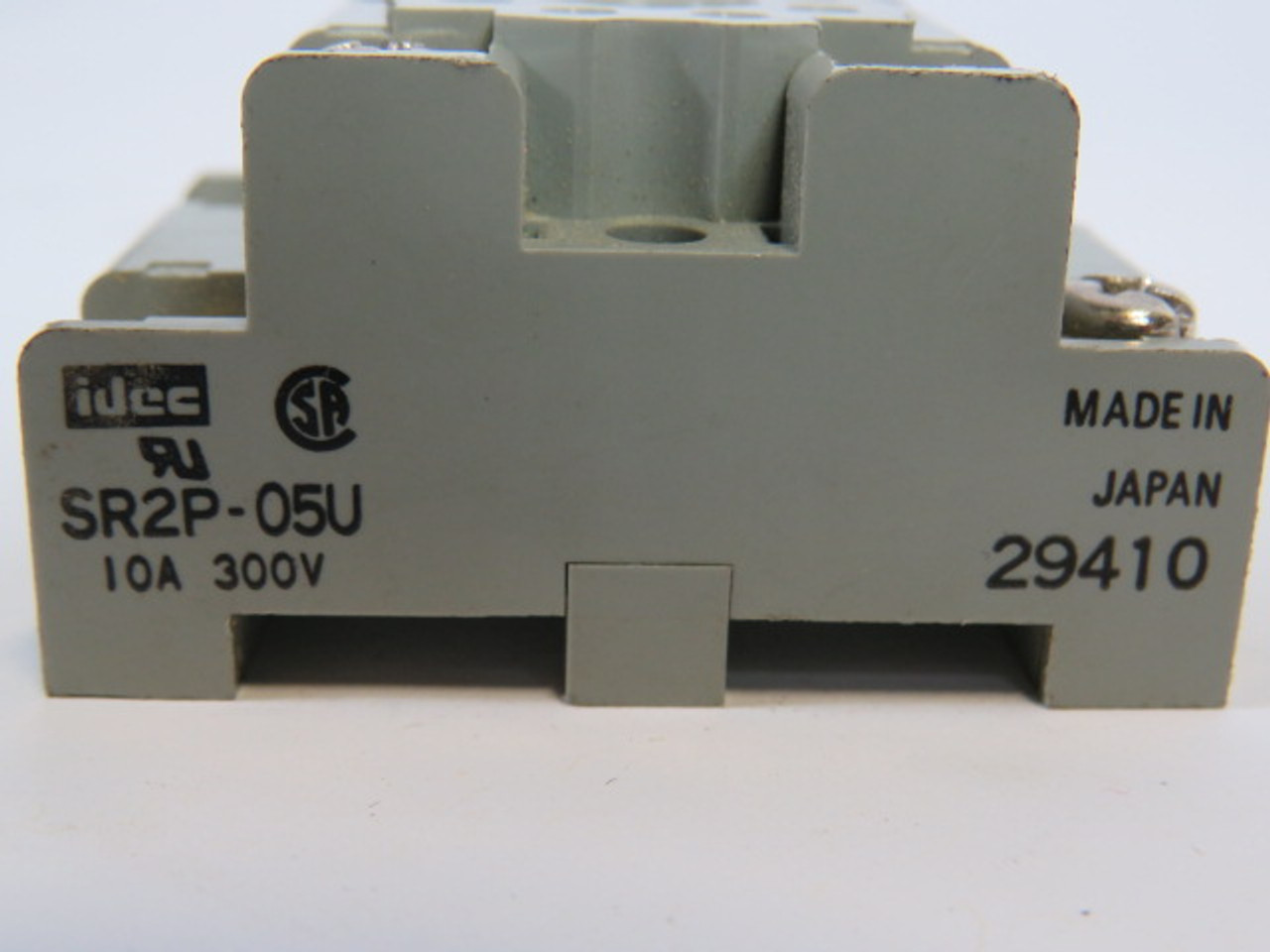 IDEC SR2P-05U Relay Socket 300V 10A Missing Screws USED
