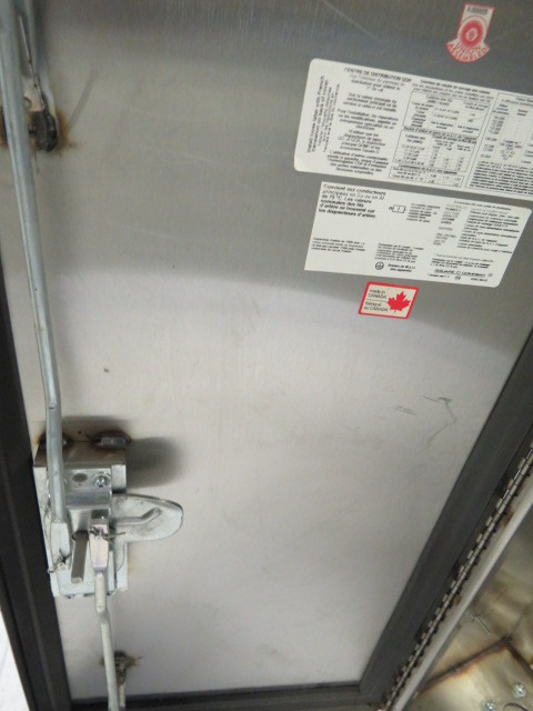 Square D Standing Stainless Steel Latching Cabinet 34"Lx18"Wx12"D USED