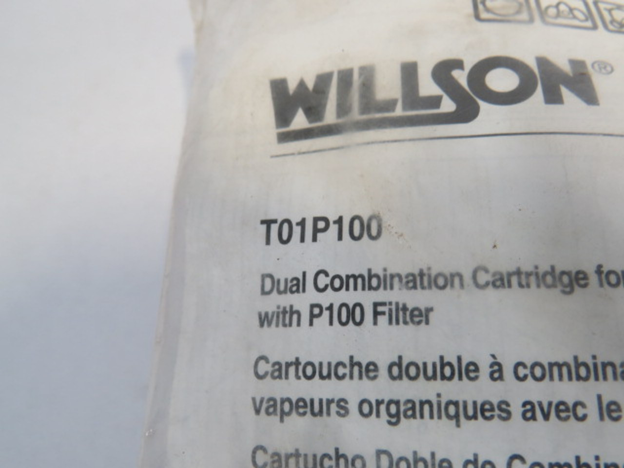 Willson T01P100 Dual Combination Cartridge for Organic Vapors 2-Pack ! NWB !