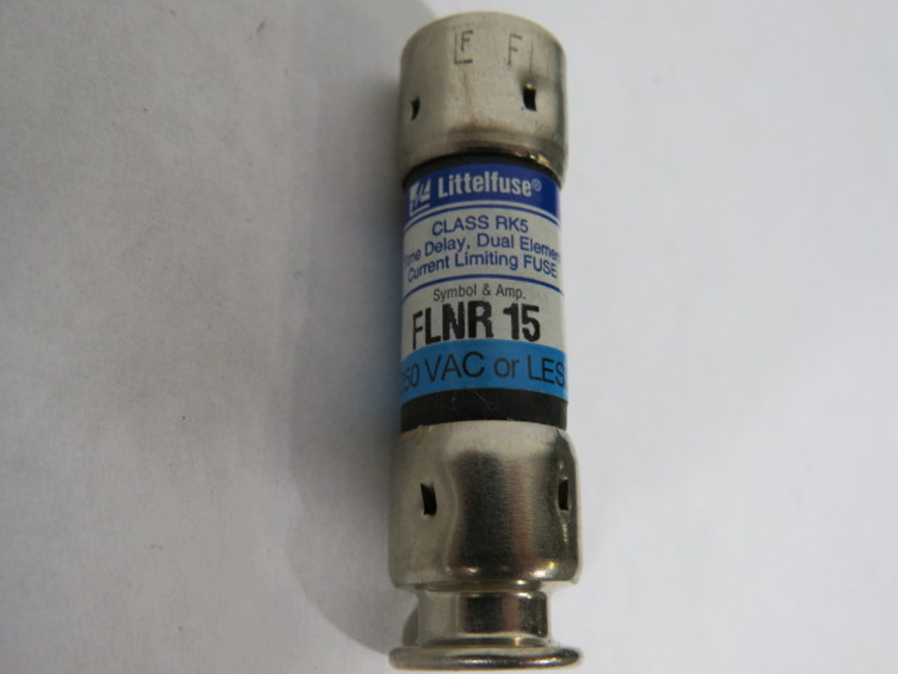 Littelfuse FLNR-15 Time Delay Dual Element Fuse 15A 250VAC USED
