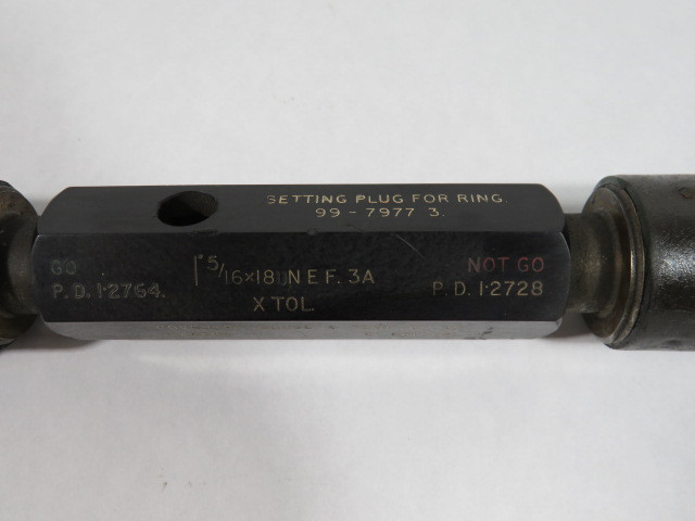 Coventry Gauge & Tool 1-5/16x18UNEF-3A Setting Plug USED