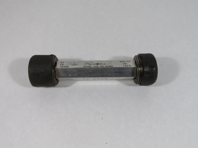 Coventry Gauge & Tool 1-11/16"-12NS-3 Setting Plug USED