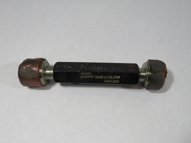 Coventry Gauge & Tool 1-1/8x12UNF-3 Setting Plug USED