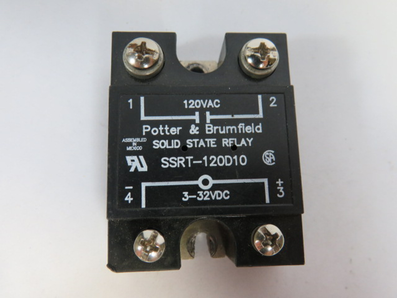 Potter & Brumfield SSRT-120D10 Solid State Relay 3-32VDC USED