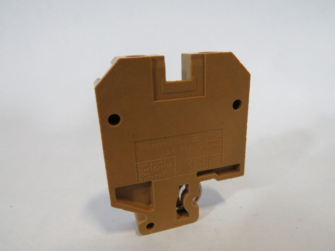 Weidmuller SAK-6N Brown Feed Through Terminal Block Lot of 20 USED