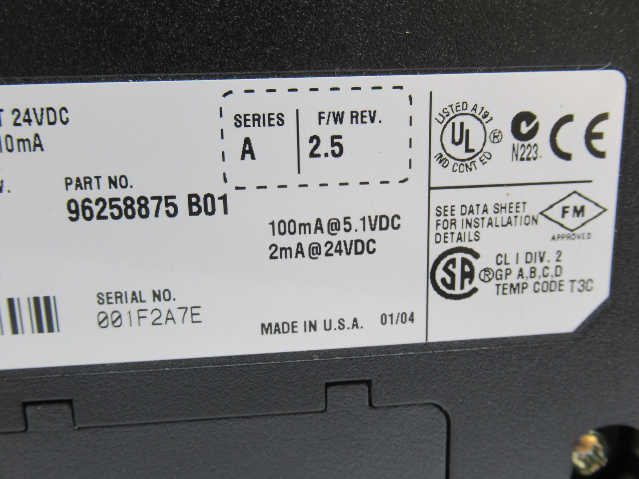 Allen-Bradley 1756-IB16 Ser.A Control Logix Input Module NO TERMINAL/DOOR USED