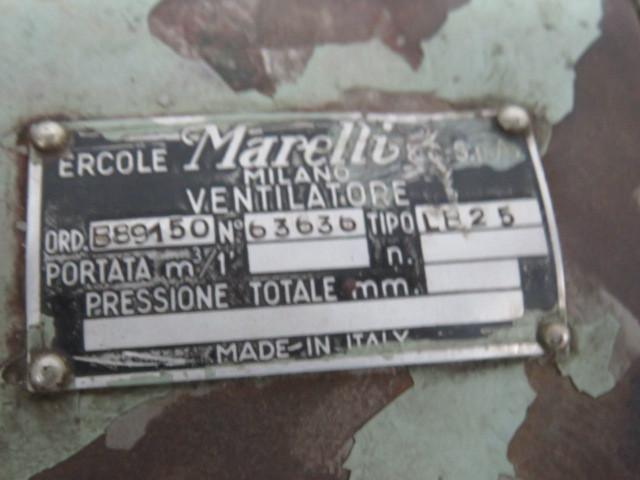 Marelli Blower Motor 1HP 0.74kW 1660RPM 220/380V TEFC 3Ph 3.4/1.95A USED