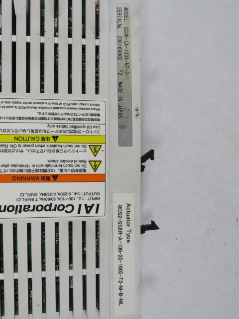 IAI SC0N-CA-100A-NP-2-1 Linear Servo Actuator 3Ph 0-230V 2A 0-333Hz USED
