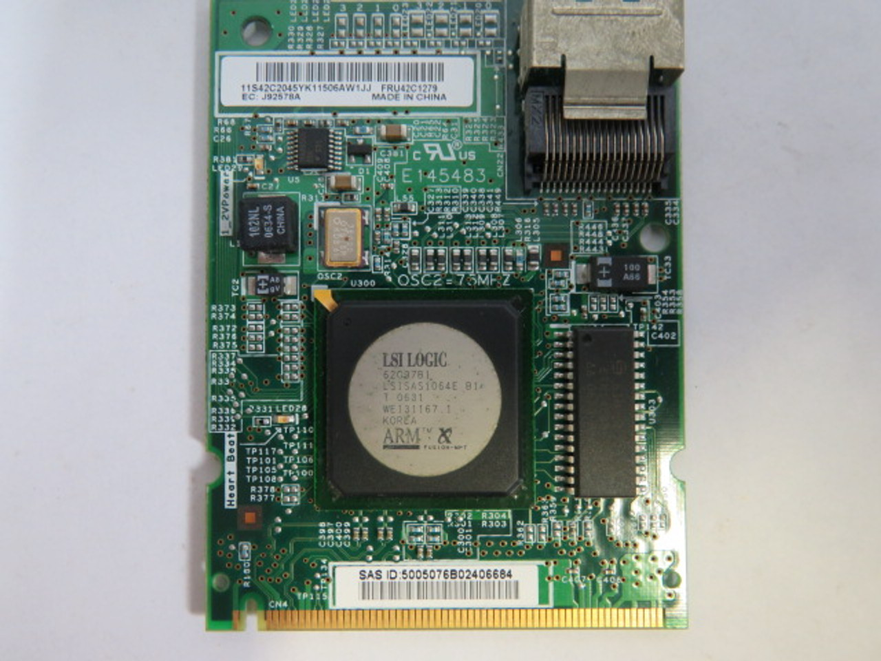 IBM FRU42C1279 X3250 Server SAS Raid Controller USED
