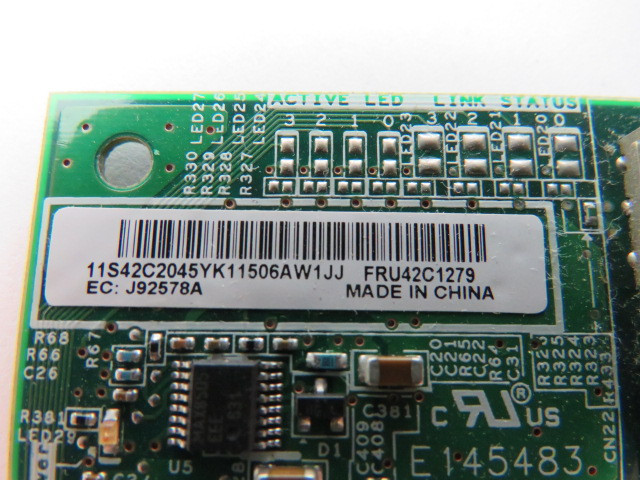 IBM FRU42C1279 X3250 Server SAS Raid Controller USED