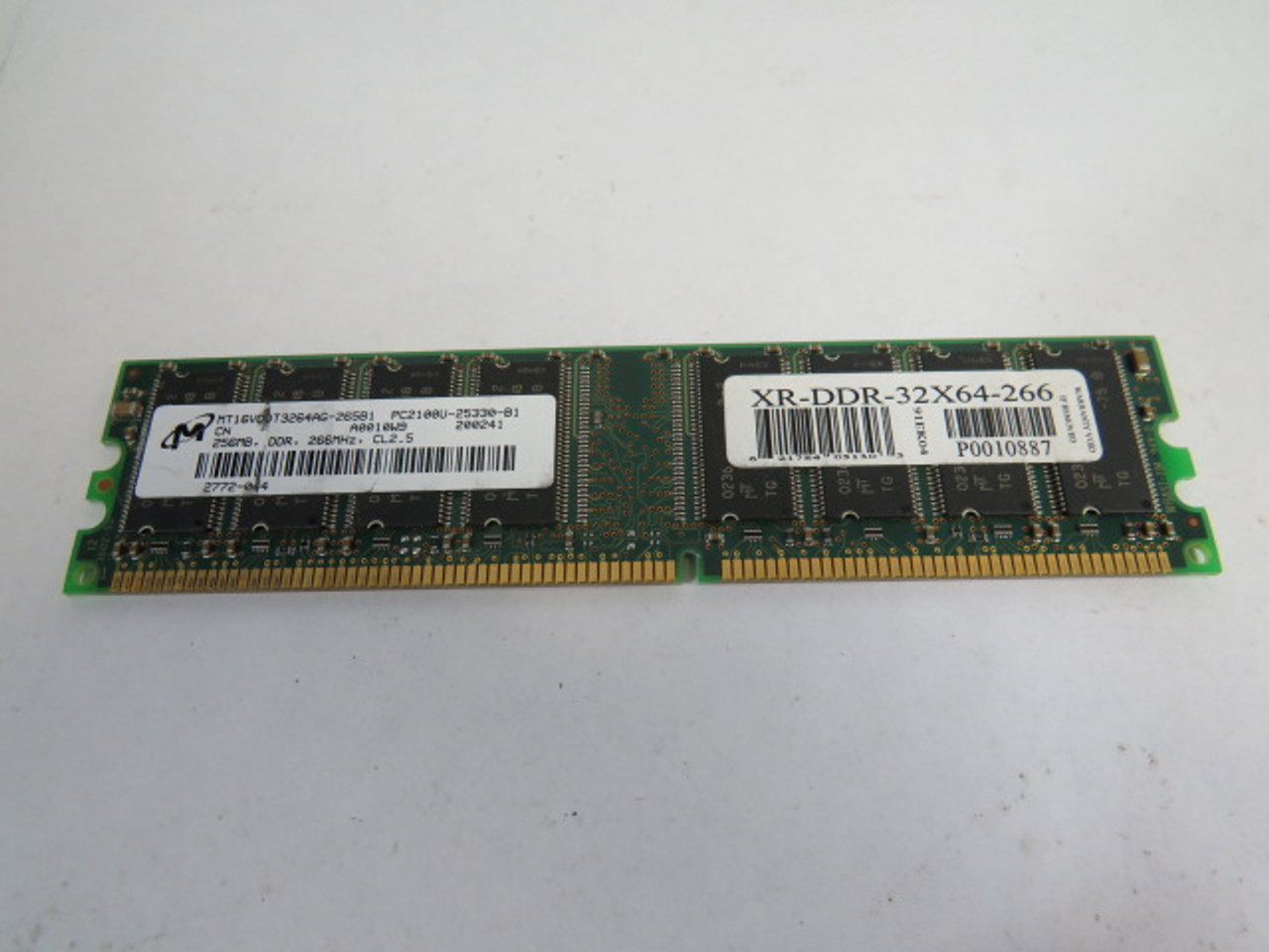 Micron MT16VDDT3264AG-265B1 DDR RAM 256MB 266MHz USED