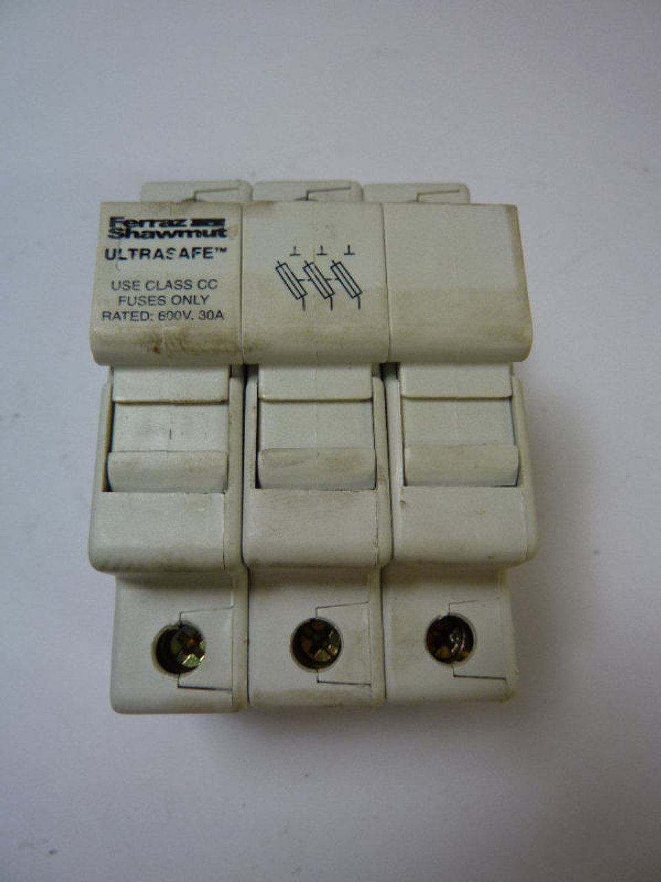 Ferraz Shawmut USCC3 Fuse Holder 30 Amp 600V USED